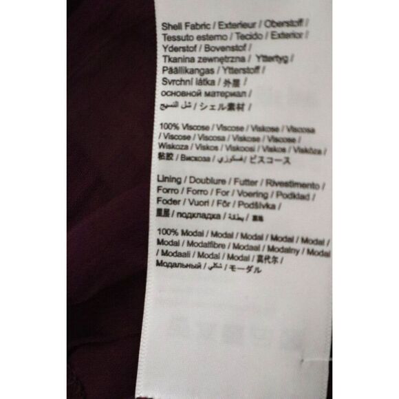 Farm Rio 315975 Women's Sz XS Burgundy Long Sleeve Ruffled Peplum Top - Picture 5 of 9